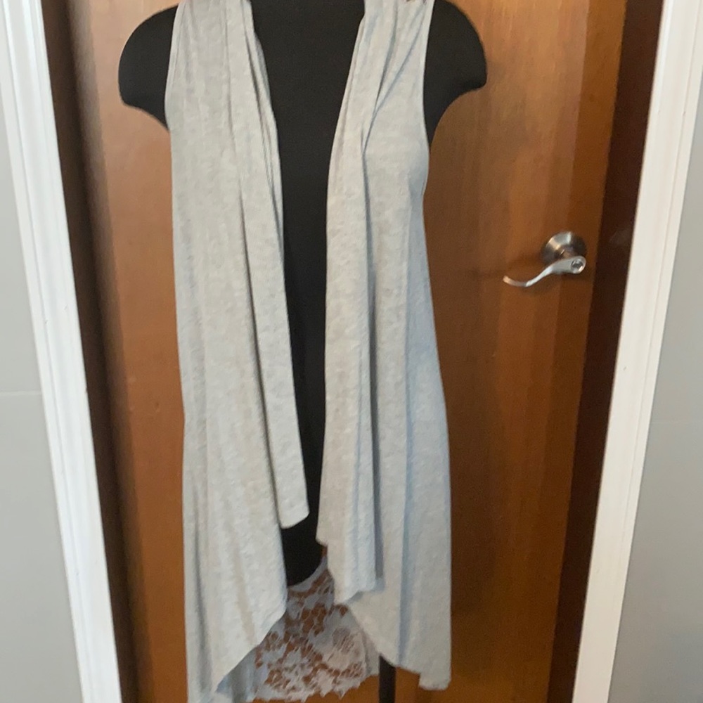 Lace Grey Vest
